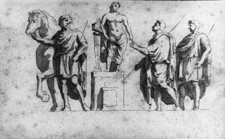 Jan De Bisschop - Two Studies After Roman Reliefs