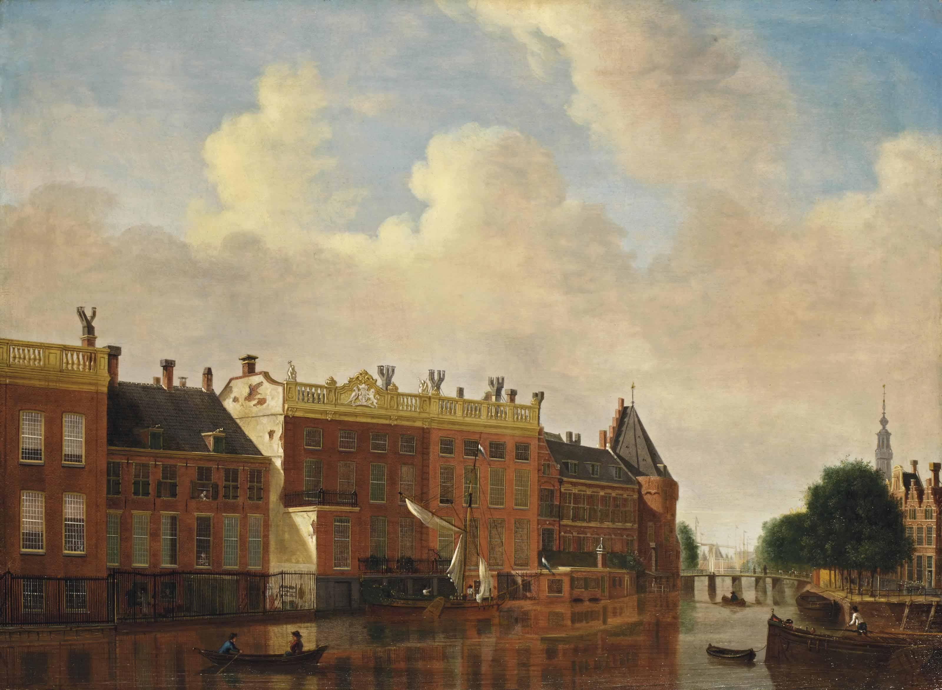 Jan Ekels I - A View From The Binnen-Amstel Towards The Kloveniersburgwal, Amsterdam