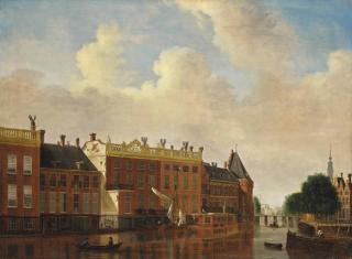 Jan Ekels I - A View From The Binnen-Amstel Towards The Kloveniersburgwal, Amsterdam