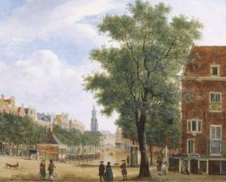 Jan Ekels I - The Singel and the Munttoren, Amsterdam, seen from the Koningsplein