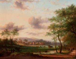 Jan Evert Morel - On the outskirts of a town