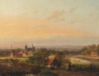 Jan Evert Morel - Panoramic landscape