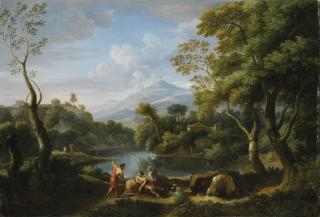 Jan Frans van Bloemen - Paysage Animé De Personnages