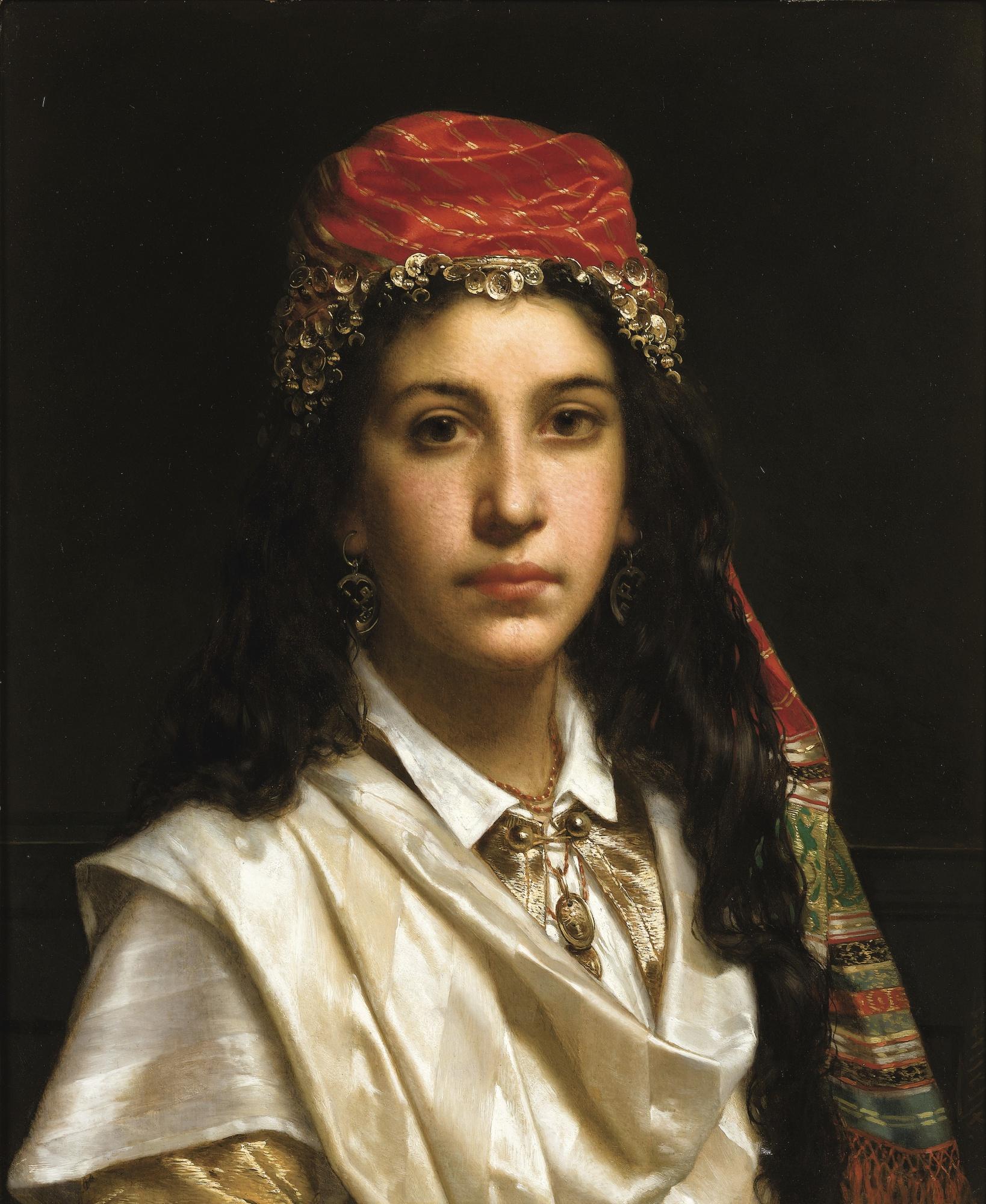 Jan-Frederik-Pieter Portielje - Young Lady Wearing A Middle-Eastern Costume