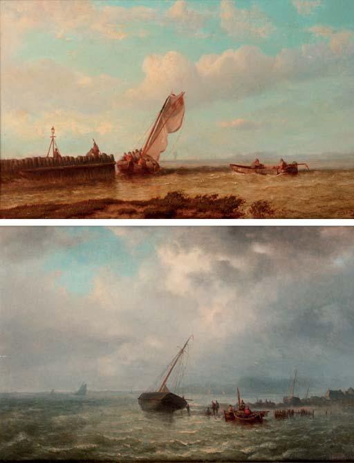 Jan Frederik Schutz - Busy fishermen