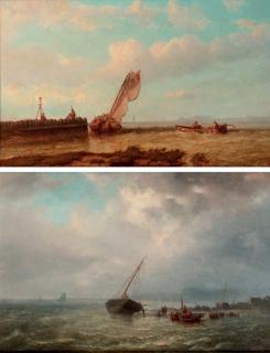 Jan Frederik Schutz - Busy fishermen