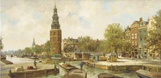 Jan Gerard Smits - View On The Montelbaanstoren, Amsterdam