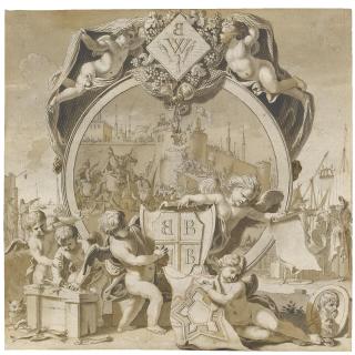 Jan Goeree - Study For An Illustration To Jacob Cats, \'Eighty Two Years Old\'