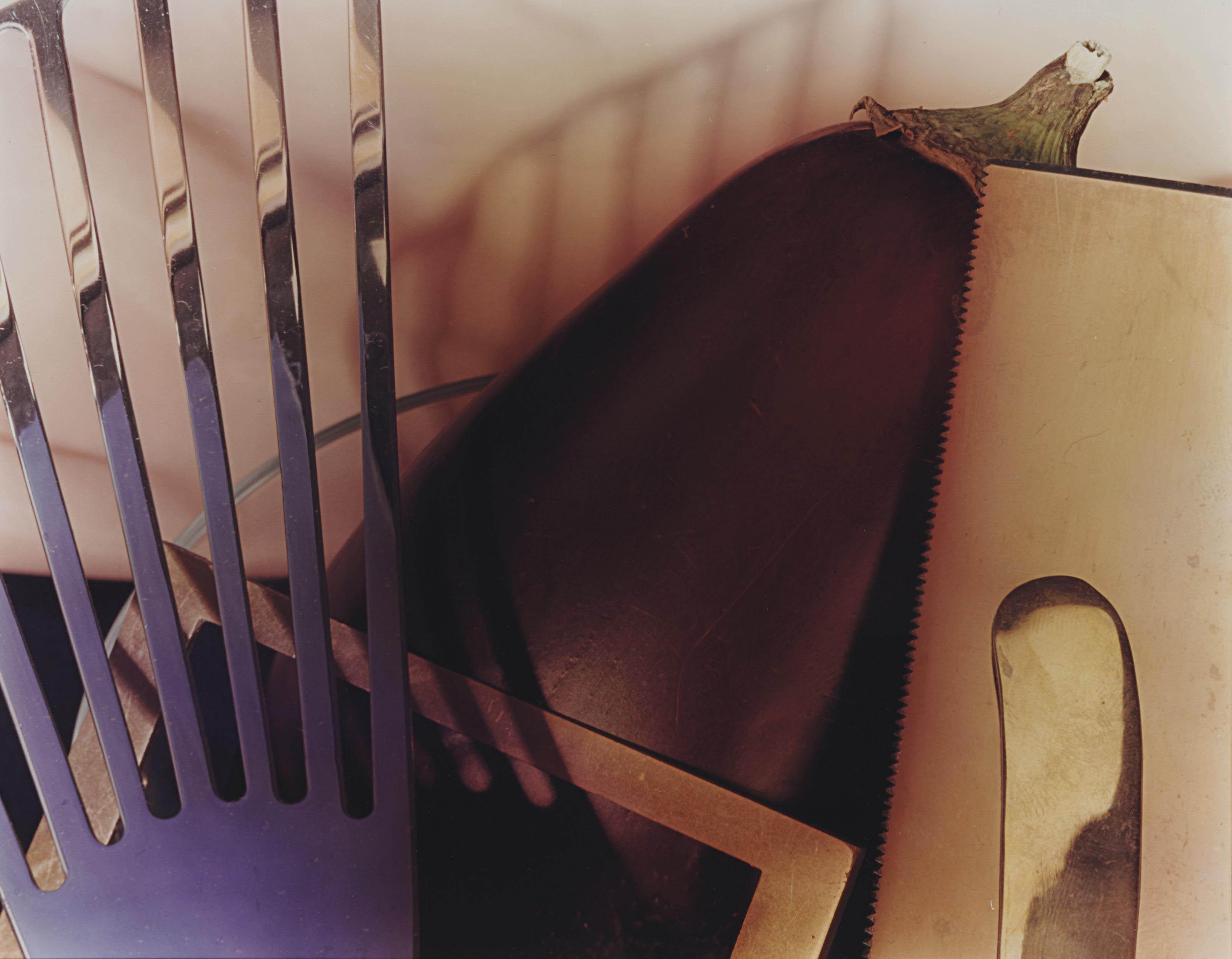 Jan Groover - Untitled (Still Life with Eggplant and Spatula), 1978