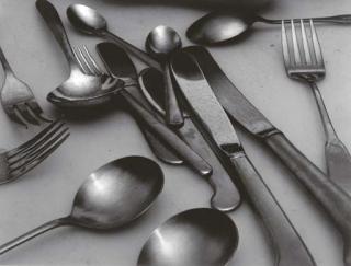 Jan Groover - Untitled (Still-life with silverware)