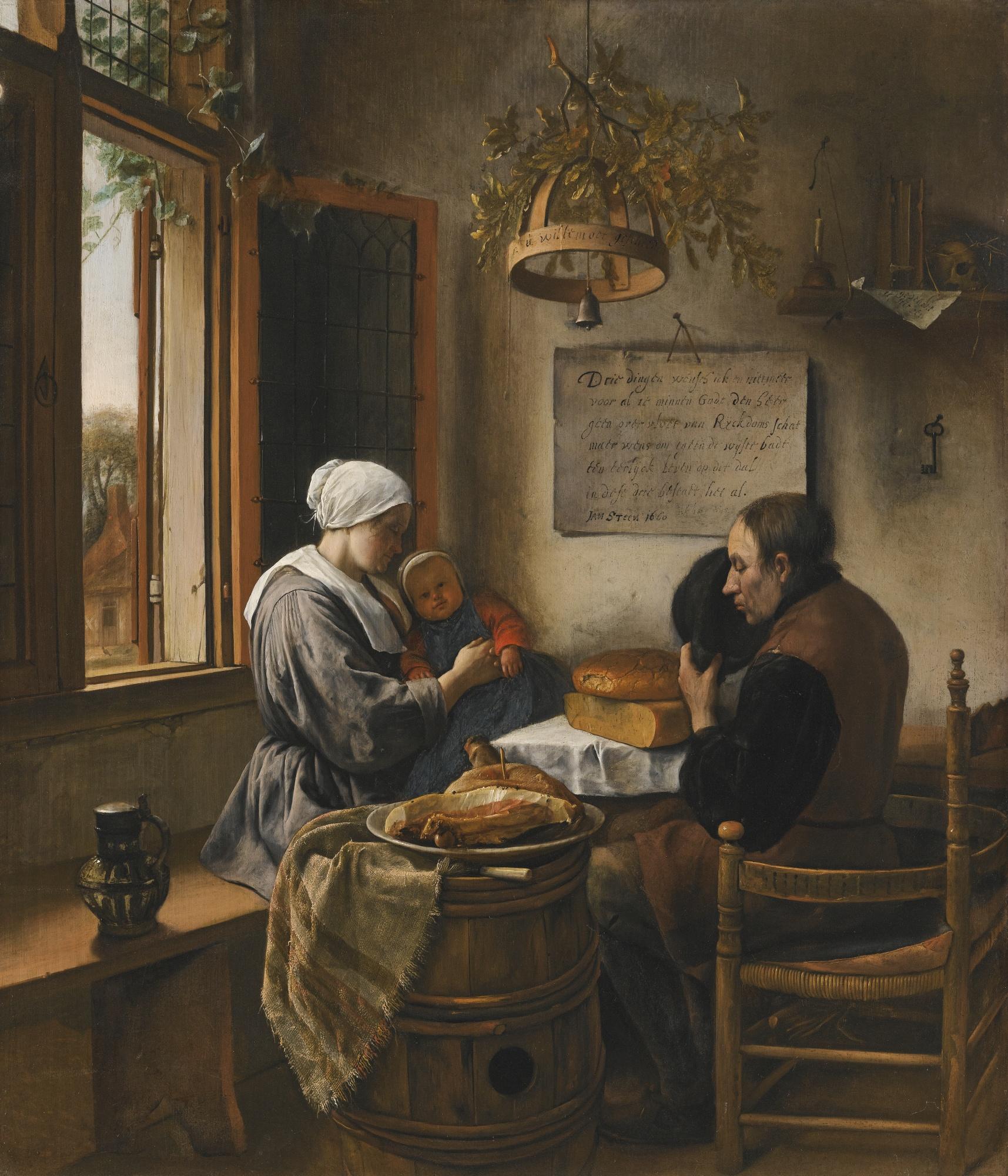 Jan Havicksz. Steen - The Prayer Before The Meal