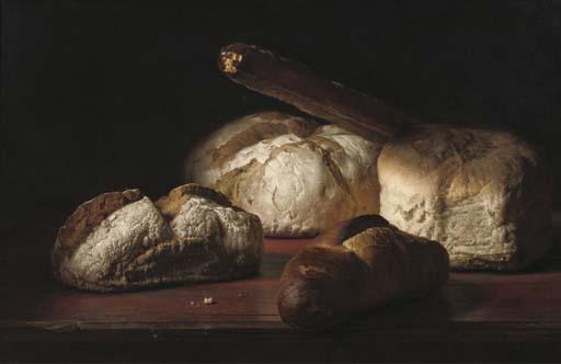 Jan Hendrik Eversen - A still life with bread