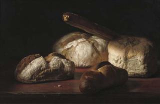 Jan Hendrik Eversen - A still life with bread
