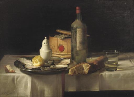 Jan Hendrik Eversen - A Still Life With Oysters