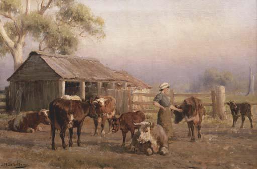 Jan Hendrik Scheltema - Tending The Cows