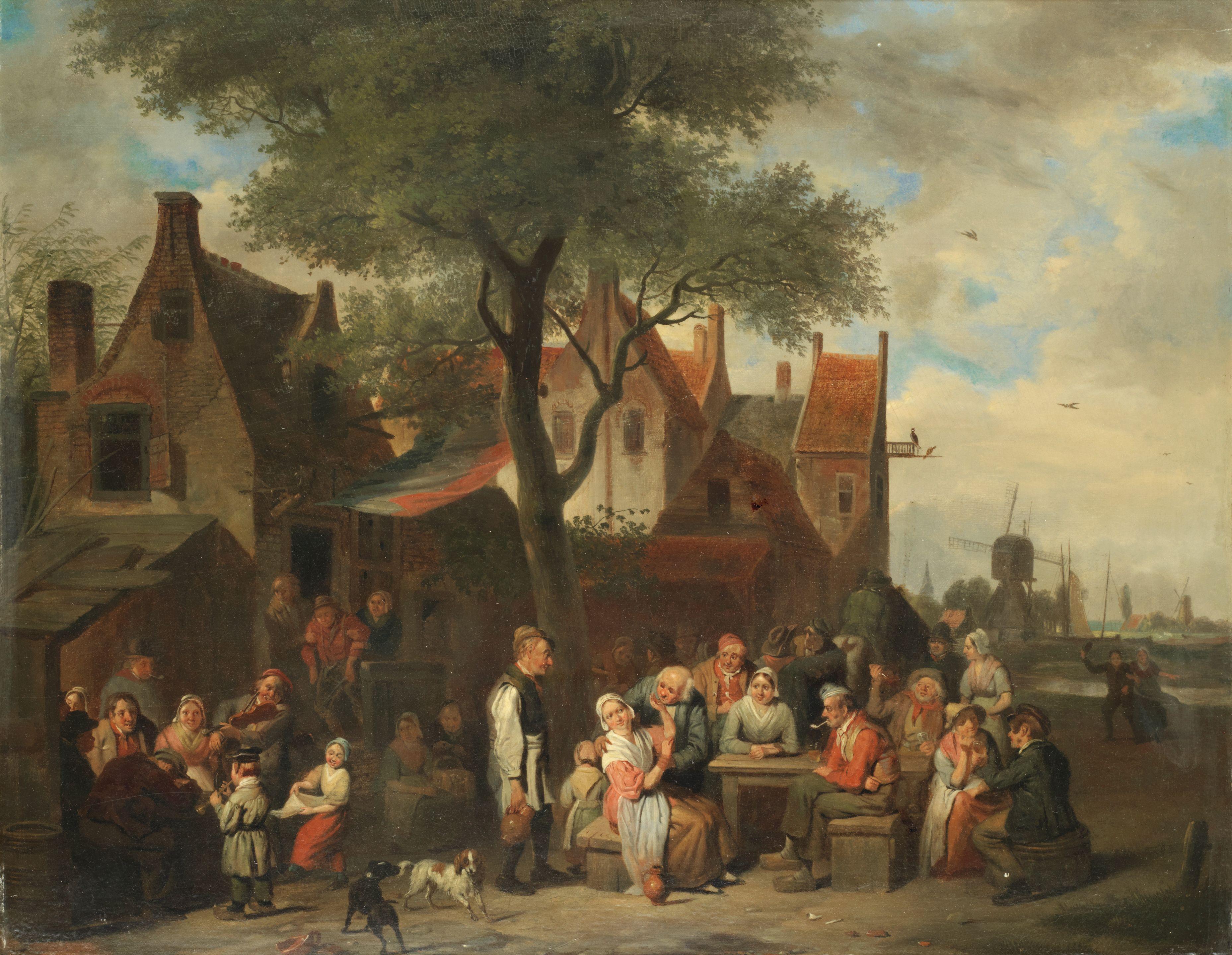 Jan Hendrik van Grootvelt - Outside the inn