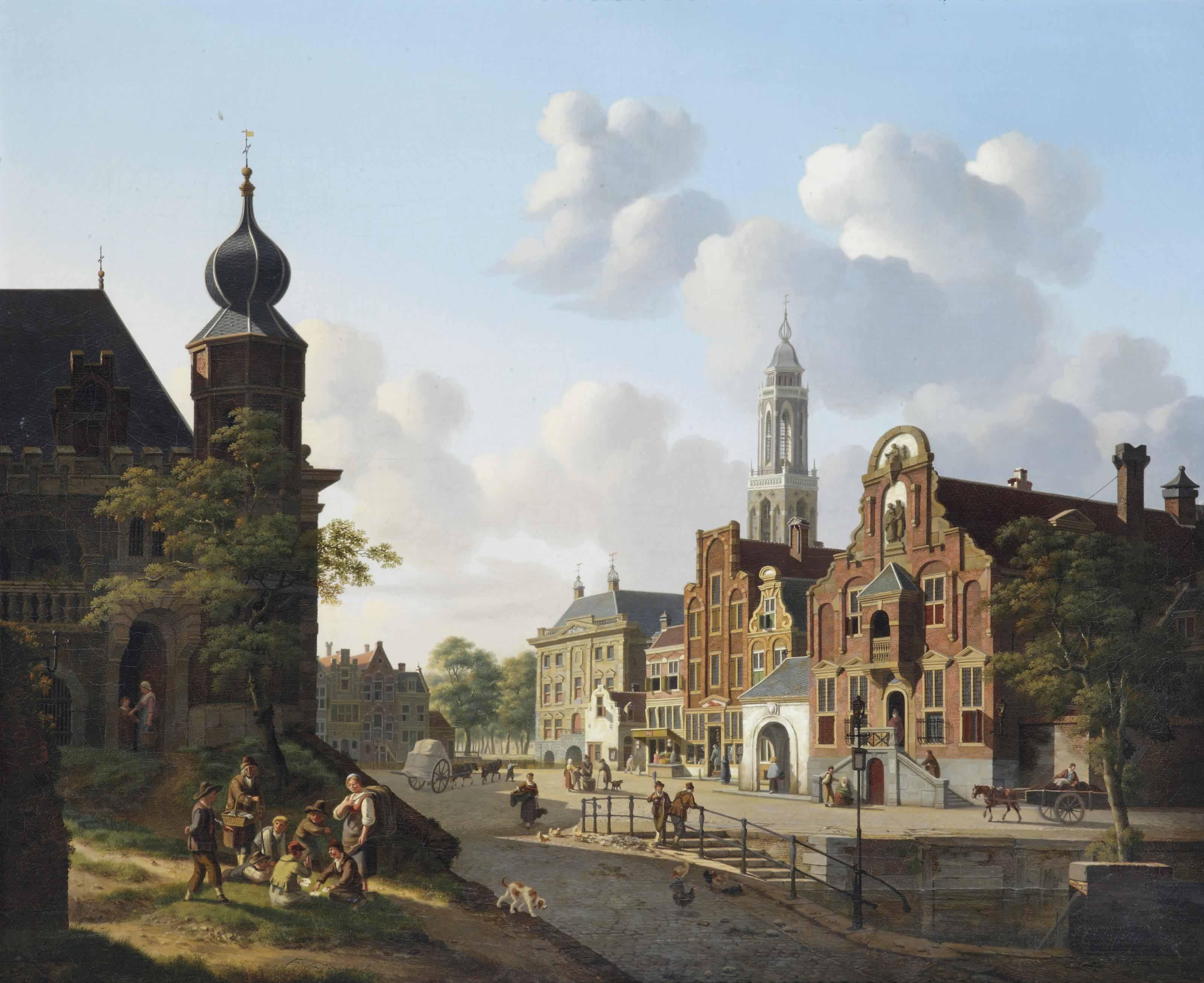 Jan Hendrik Verheijen - A Sunny Day On The Town Square