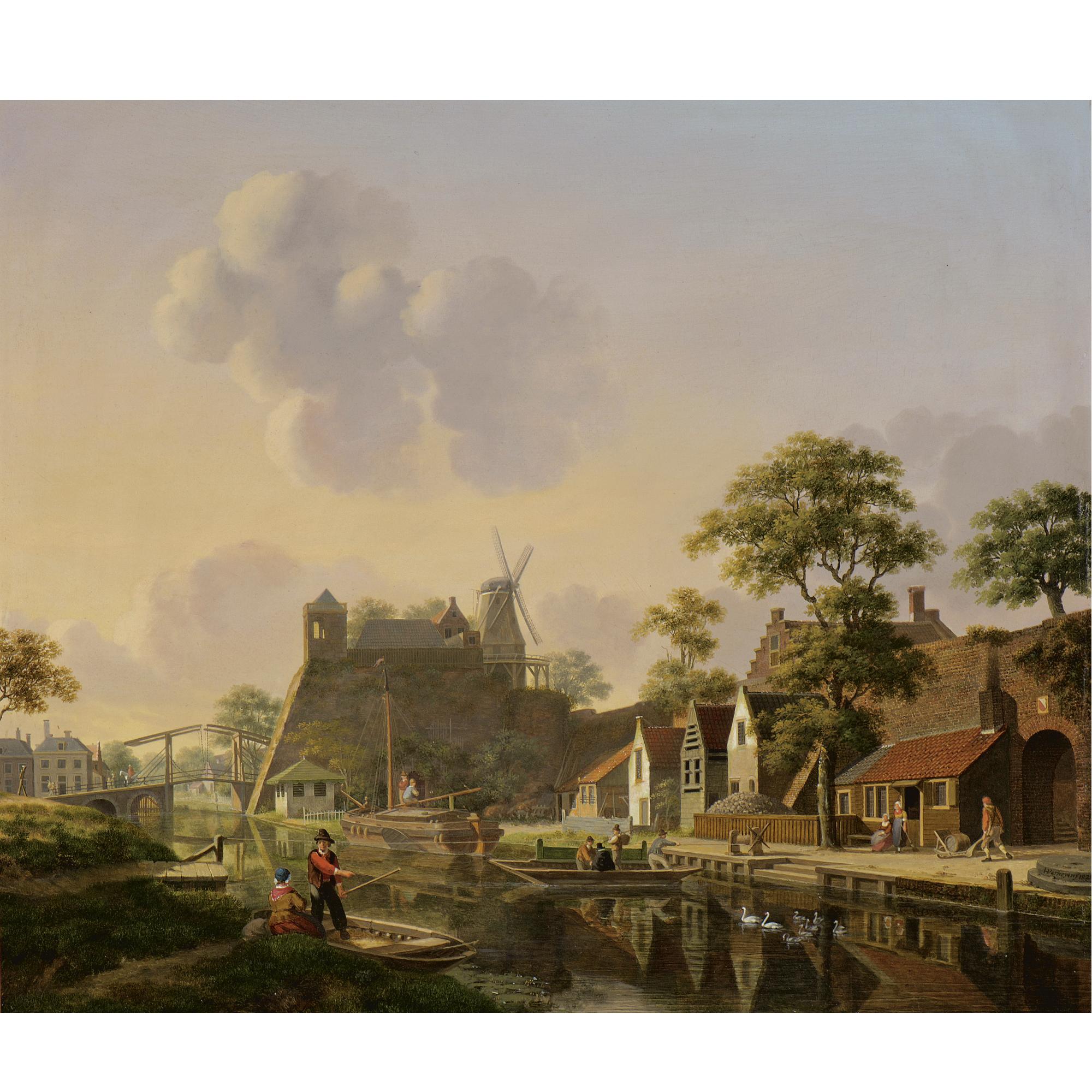 Jan Hendrik Verheijen - Dutch A Town At A Canal