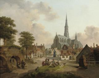 Jan Hendrik Verheyen - Playing cards in a Dutch town