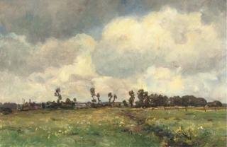 Jan Hillebrand Wijsmuller - Flowers In A Sunny Meadow