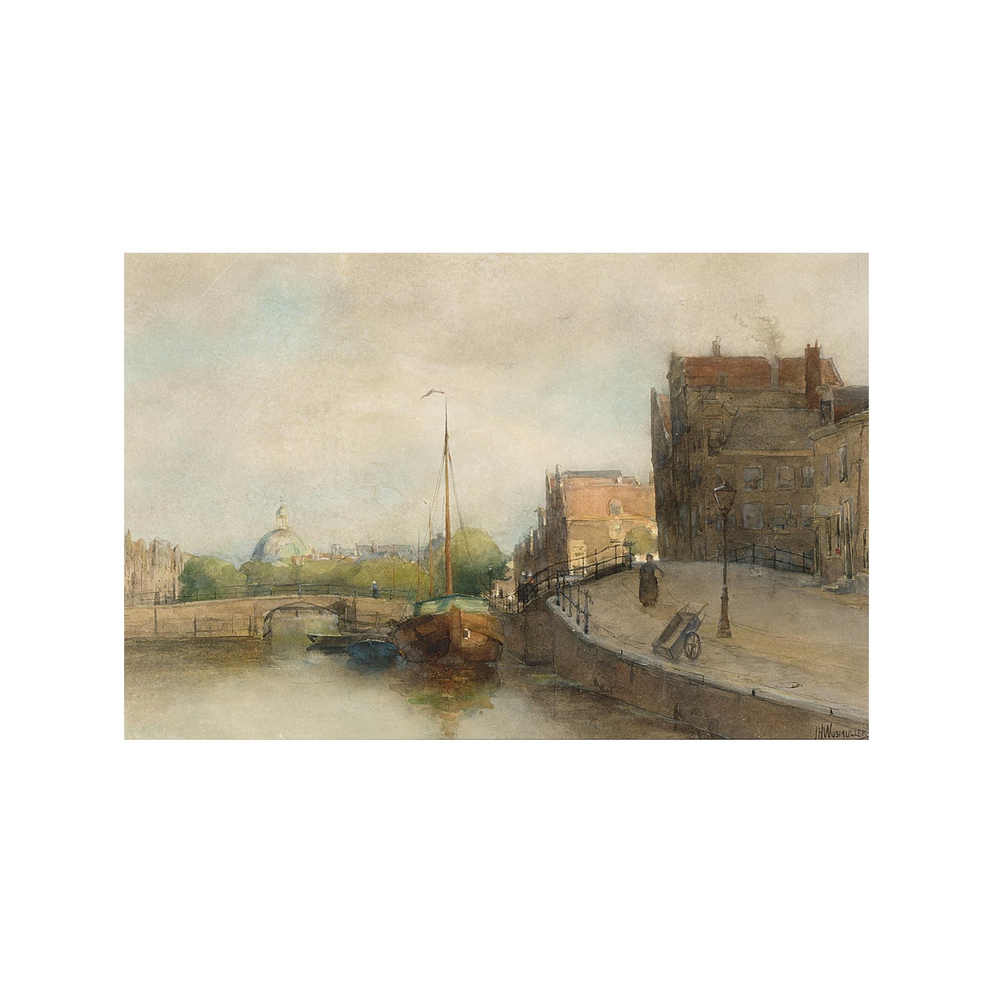 Jan Hillebrand Wijsmuller - View Of Amsterdam, The Koepelkerk Beyond