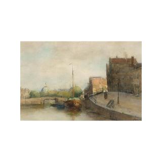 Jan Hillebrand Wijsmuller - View Of Amsterdam, The Koepelkerk Beyond