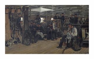 Jan Hoynck Van Papendrecht - Marines aboard the Zr. Ms. artillery command ship \'Het Loo\'
