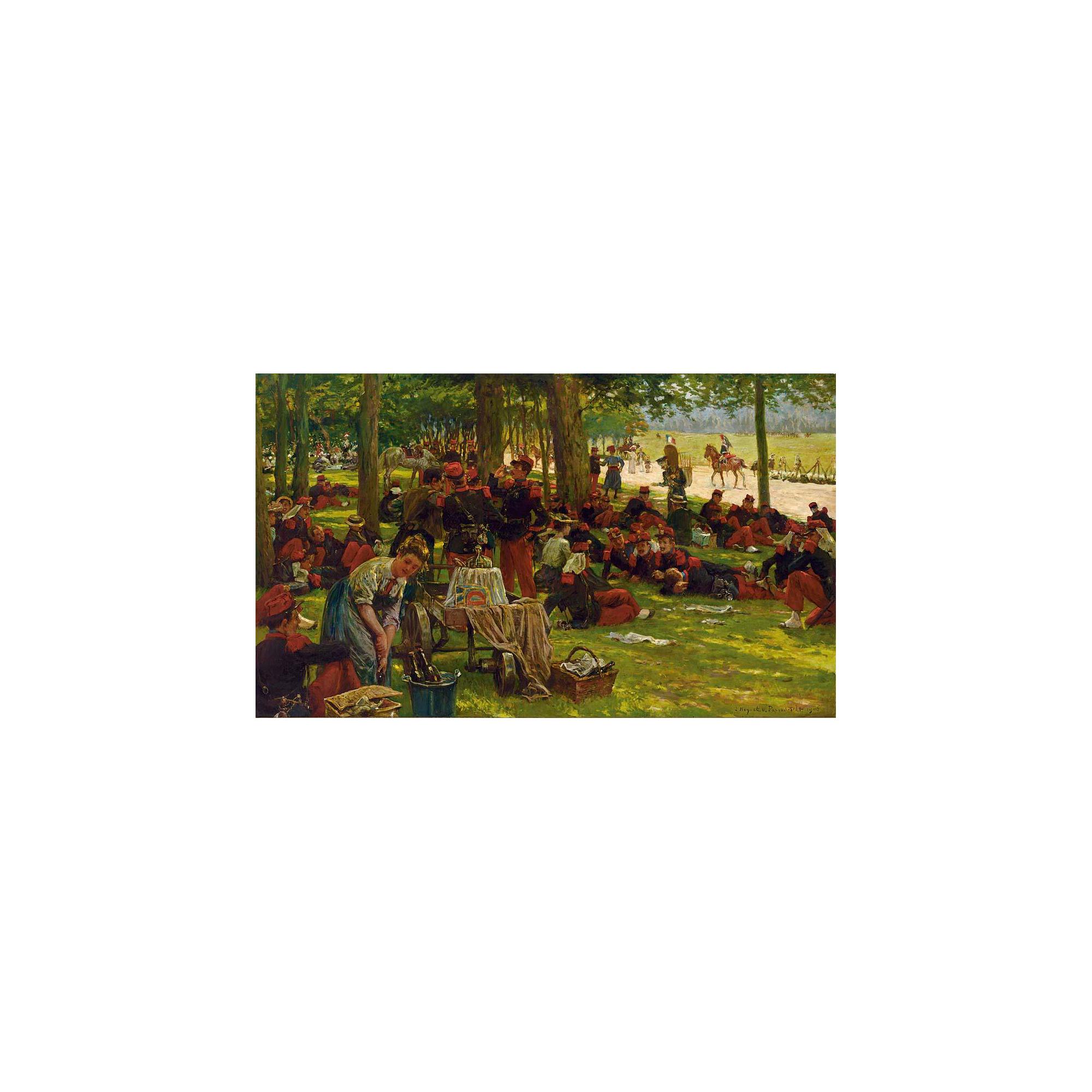 Jan Hoynck van Papendrecht - Picnic After The Parade, Bois De Boulogne