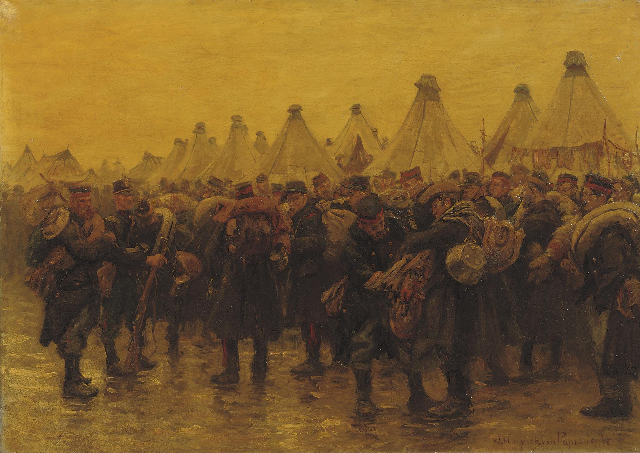 Jan Hoynck Van Papendrecht - The Belgian infantry in camp Zeist