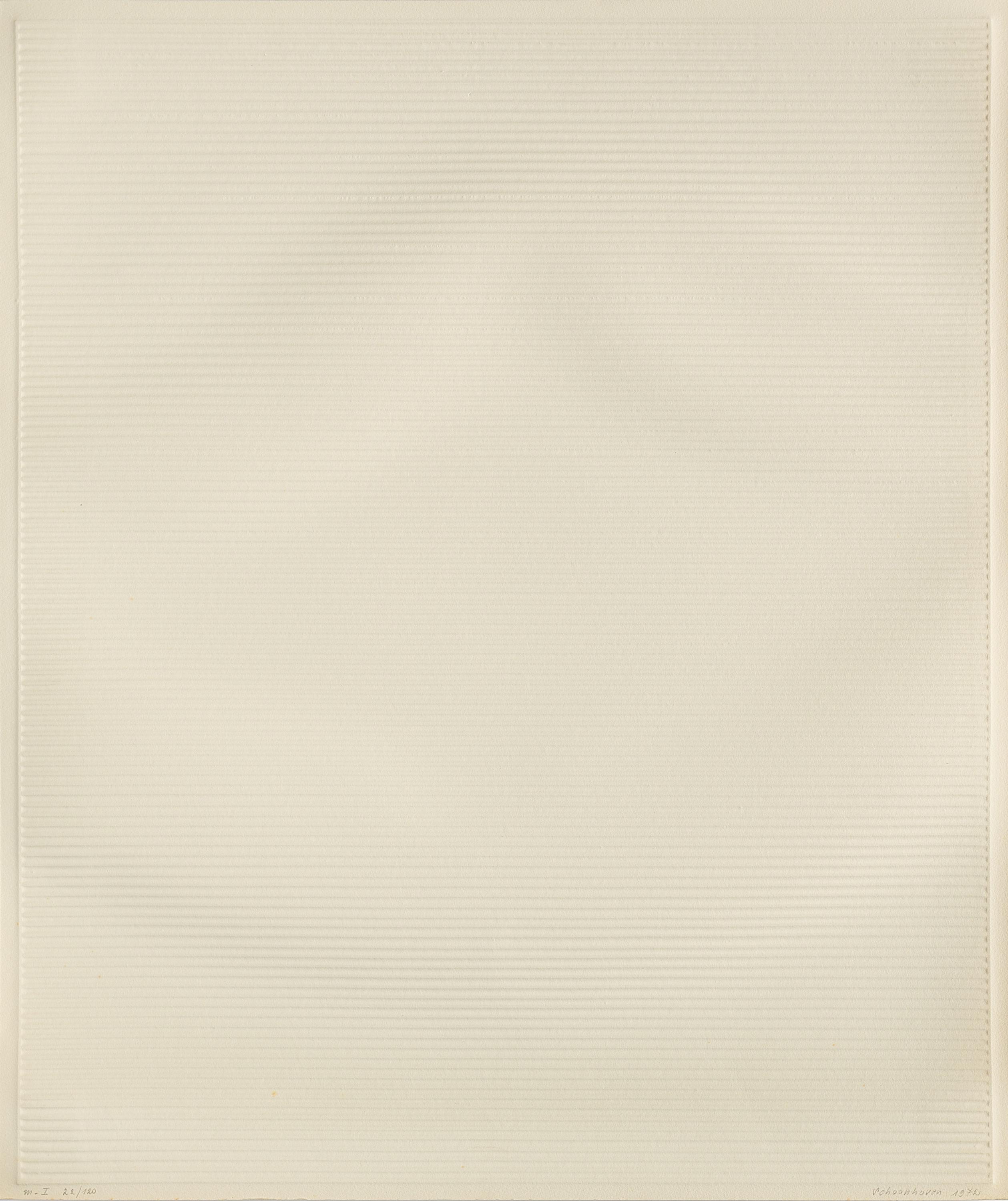 Jan J. Schoonhoven - m-I (Aus: Geprägte Strukturen).