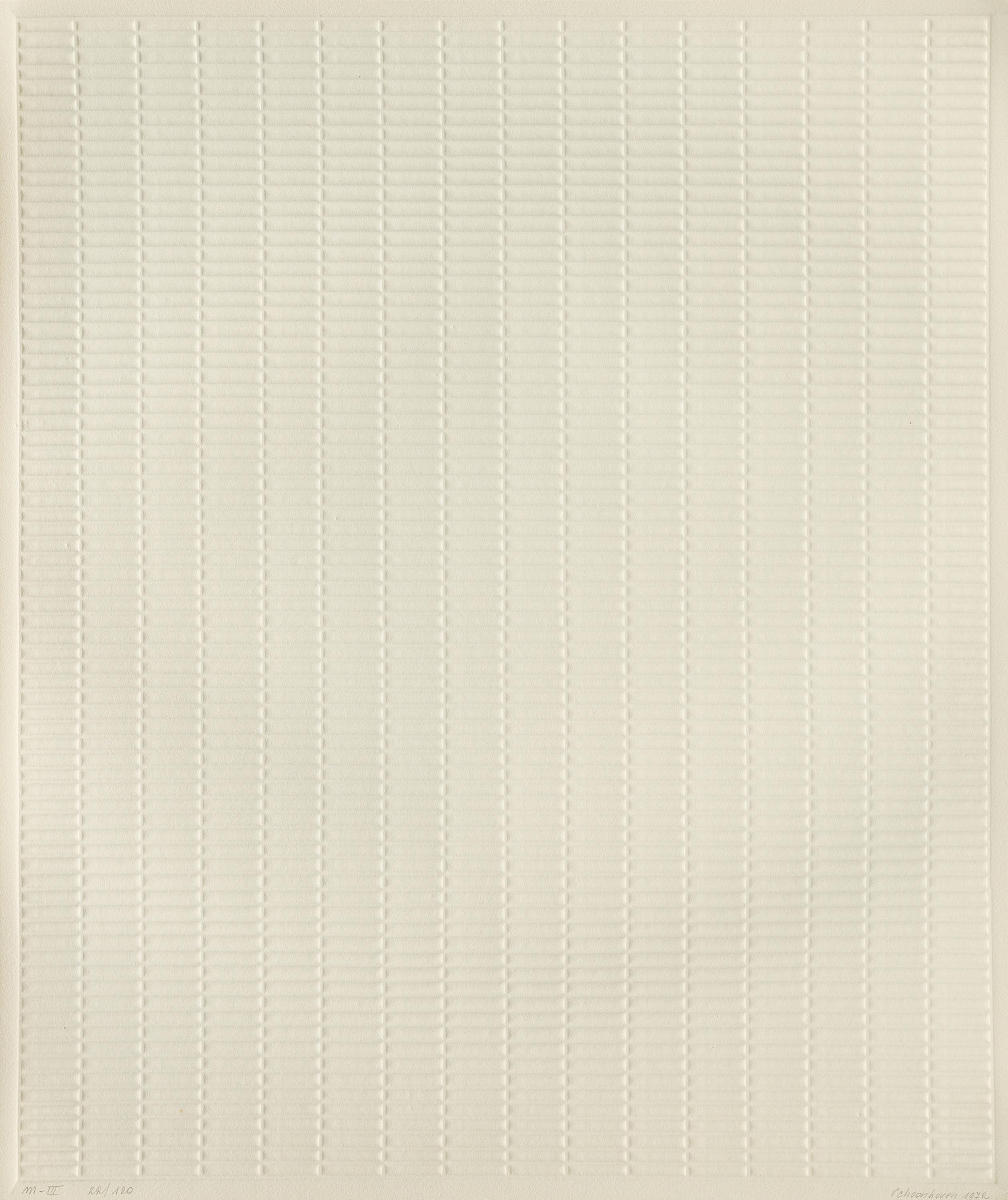 Jan J. Schoonhoven - m-III (Aus: Geprägte Strukturen).