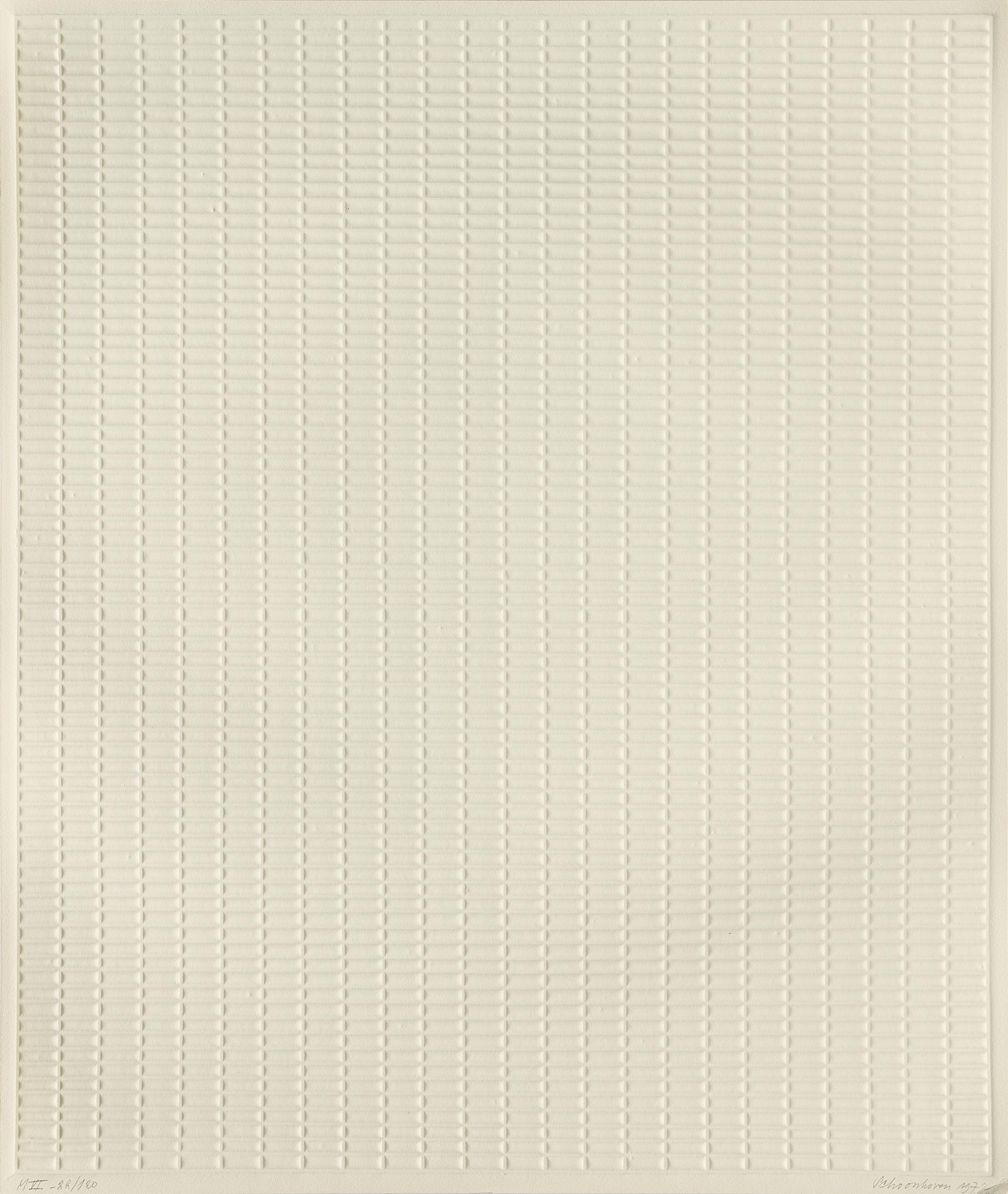 Jan J. Schoonhoven - m-VI (Aus: Geprägte Strukturen).