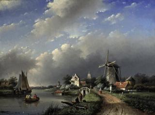 Jan Jacob Spohler - Activities on a Dutch river
