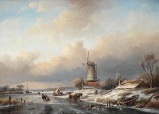 Jan Jacob Spohler - Winter landscape