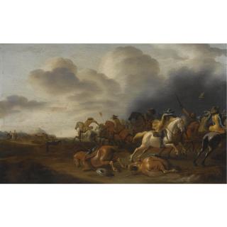 Jan Jacobsz. van der Stoffe - A Cavalry Battle Scene
