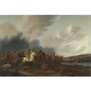 Jan Jacobsz. van der Stoffe - A Cavalry Skirmish