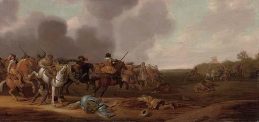 Jan Jacobsz. van der Stoffe - A cavalry skirmish