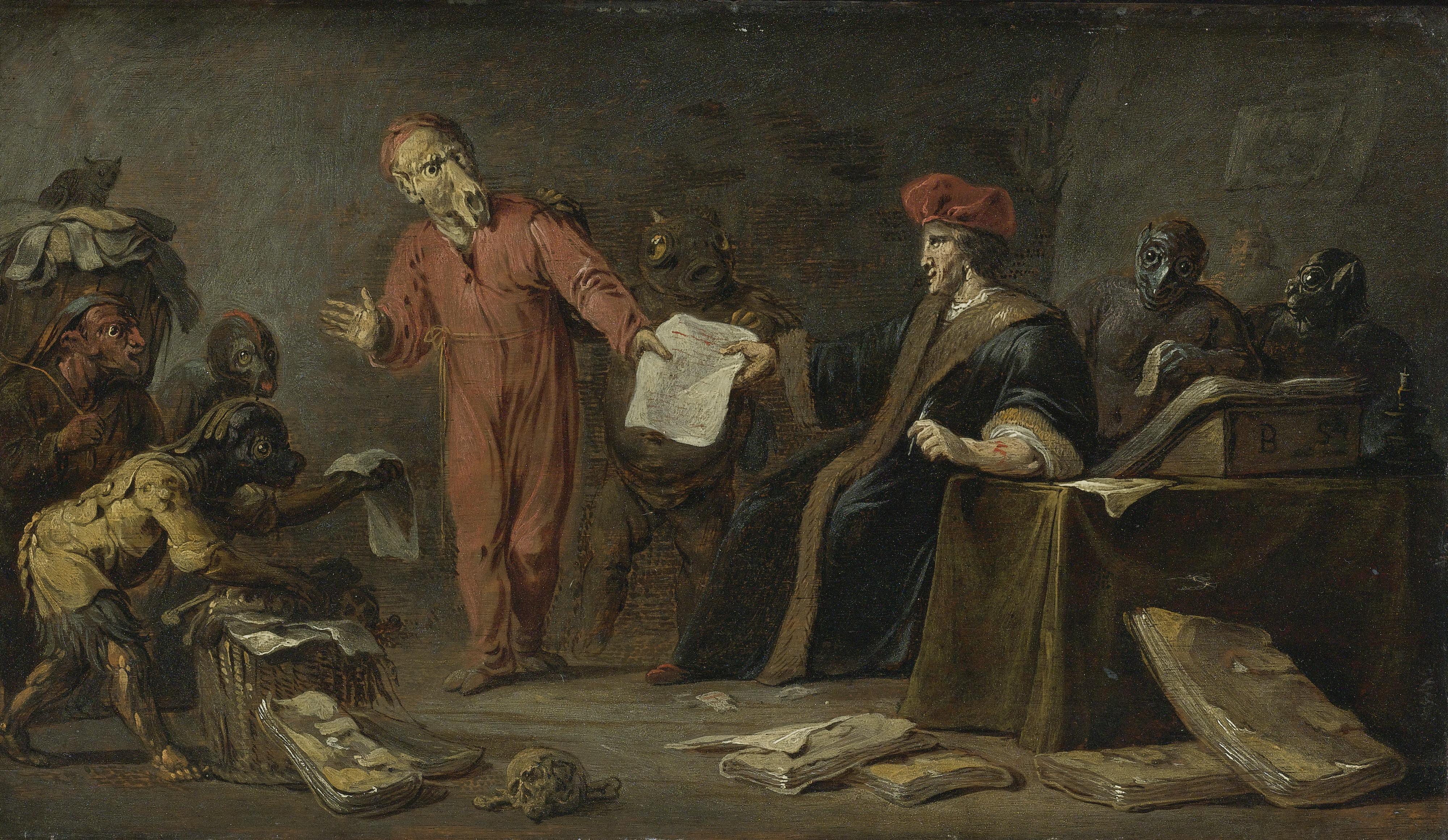 Jan Jansz. Buesem - Faust Selling His Soul To Mephistopheles