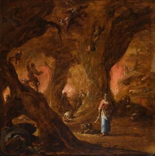 Jan Jansz. Van Buesem - A Sorceress In A Wood Surrounded By Devils