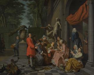 Jan Josef Horemans The Younger - A Music Party On A Terrace