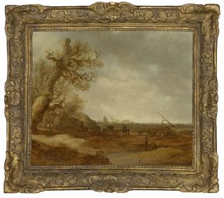 Jan Josefsz Van Goyen - A dune landscape with figures