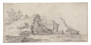 Jan Josefsz. van Goyen - A row of huts and cottages