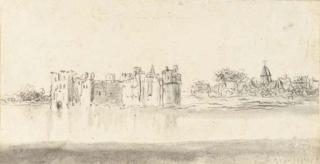 Jan Josefsz. van Goyen - The Castle of Rupelmonde seen from across the river