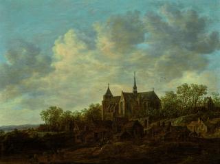 Jan Josefsz. Van Goyen - View Of A Village With A Large Gothic Church