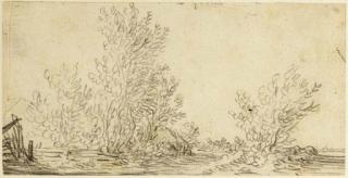 Jan Josefz Van Goyen - A landscape with trees
