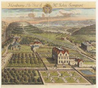 Jan Kip - A group of six views of English Gardens and Estates