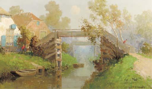 Jan Knikker Jun. - Bridges At Giethoorn