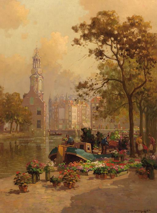 Jan Knikker Jun. - The flowermarket, Amsterdam