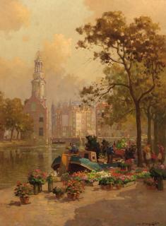 Jan Knikker Jun. - The flowermarket, Amsterdam