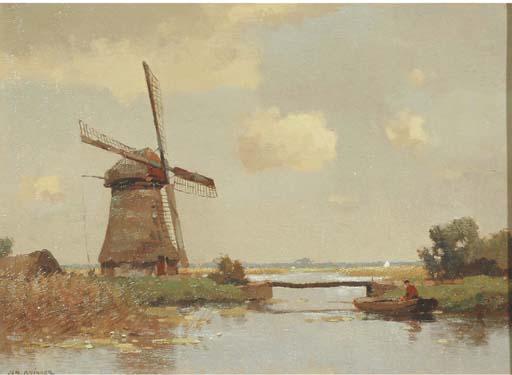 Jan Knikker Sen. - A peaceful polderlandscape